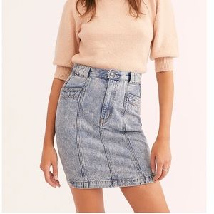 Free People denim miniskirt size 24